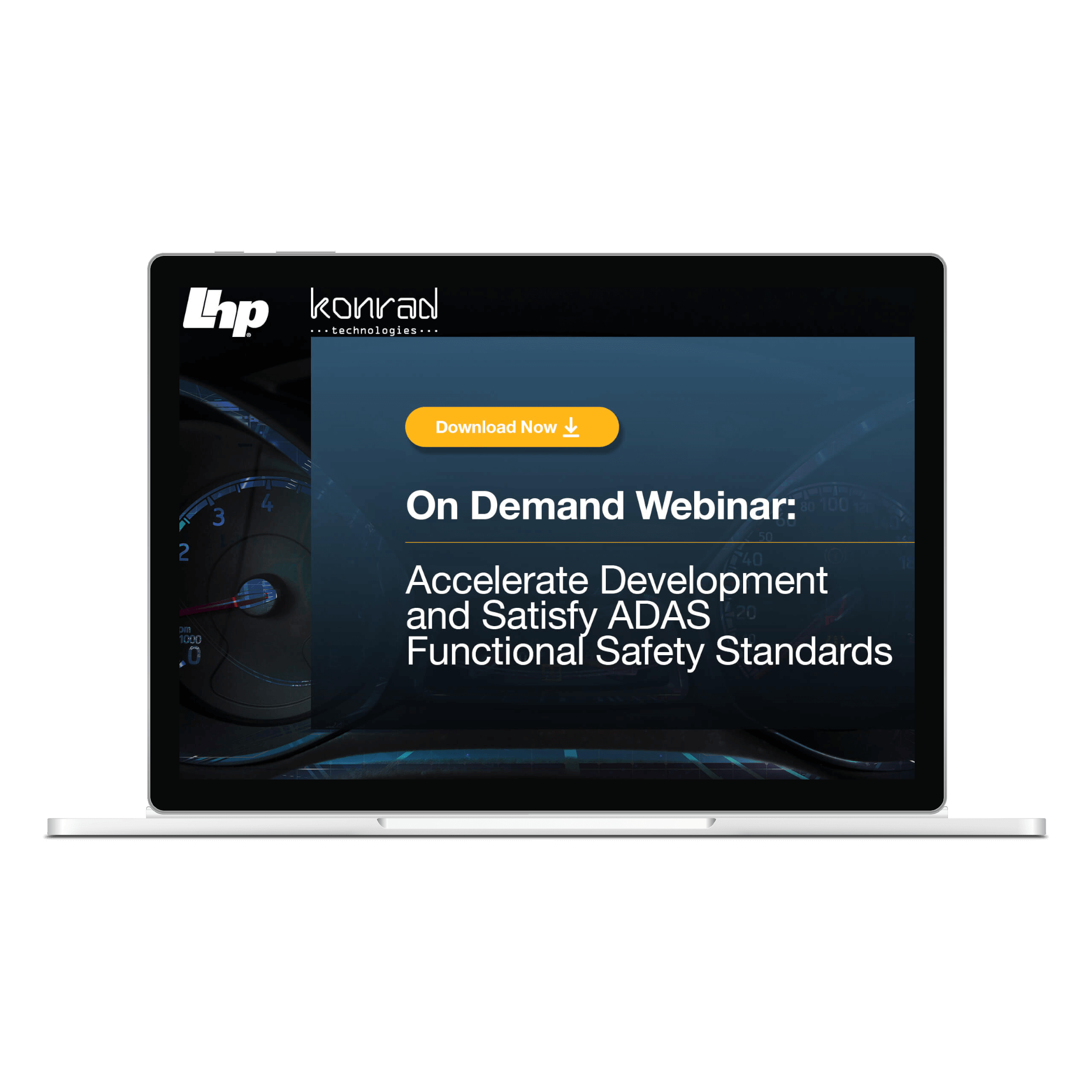 Webinar Mockup- Accelerate Development and Satisfy ADAS Functional Safety Standards