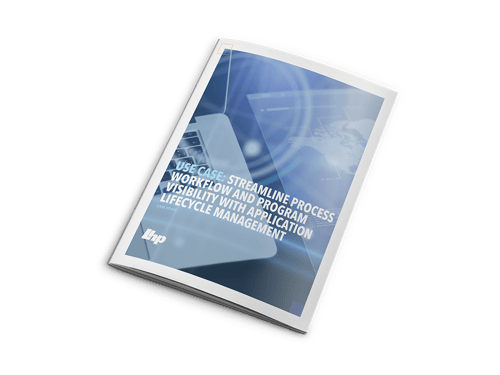 Cover of Streamline Process Workflow and Program Visibility with Application Lifecycle Management brochure